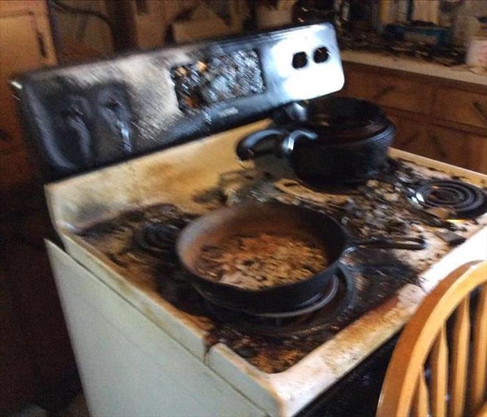 burnt stove